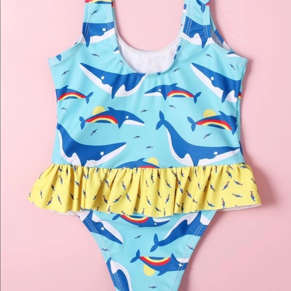 💕 Baby Shark skirt one piece tankini swim suit💕 - Picture 2 of 3
